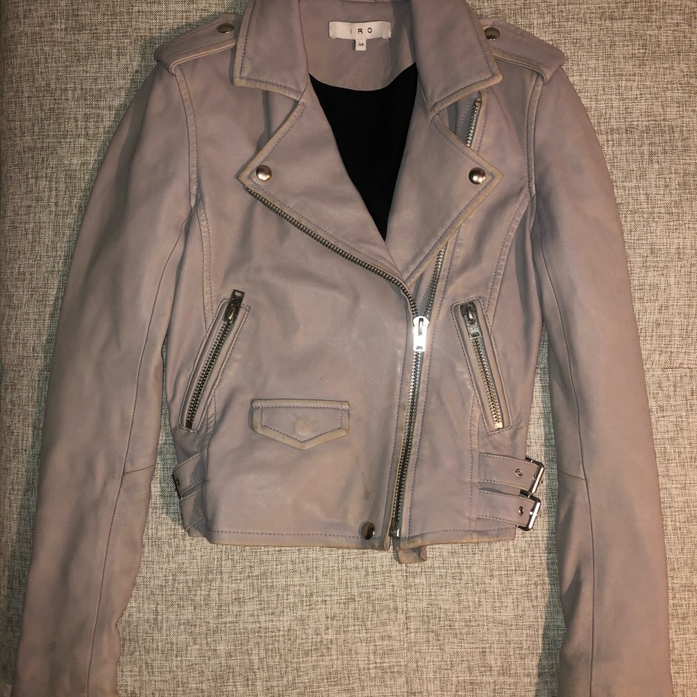 IRO Genuine Leather Moto Jacket